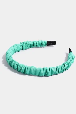 Yours Yours Green Skinny Ruched Headband