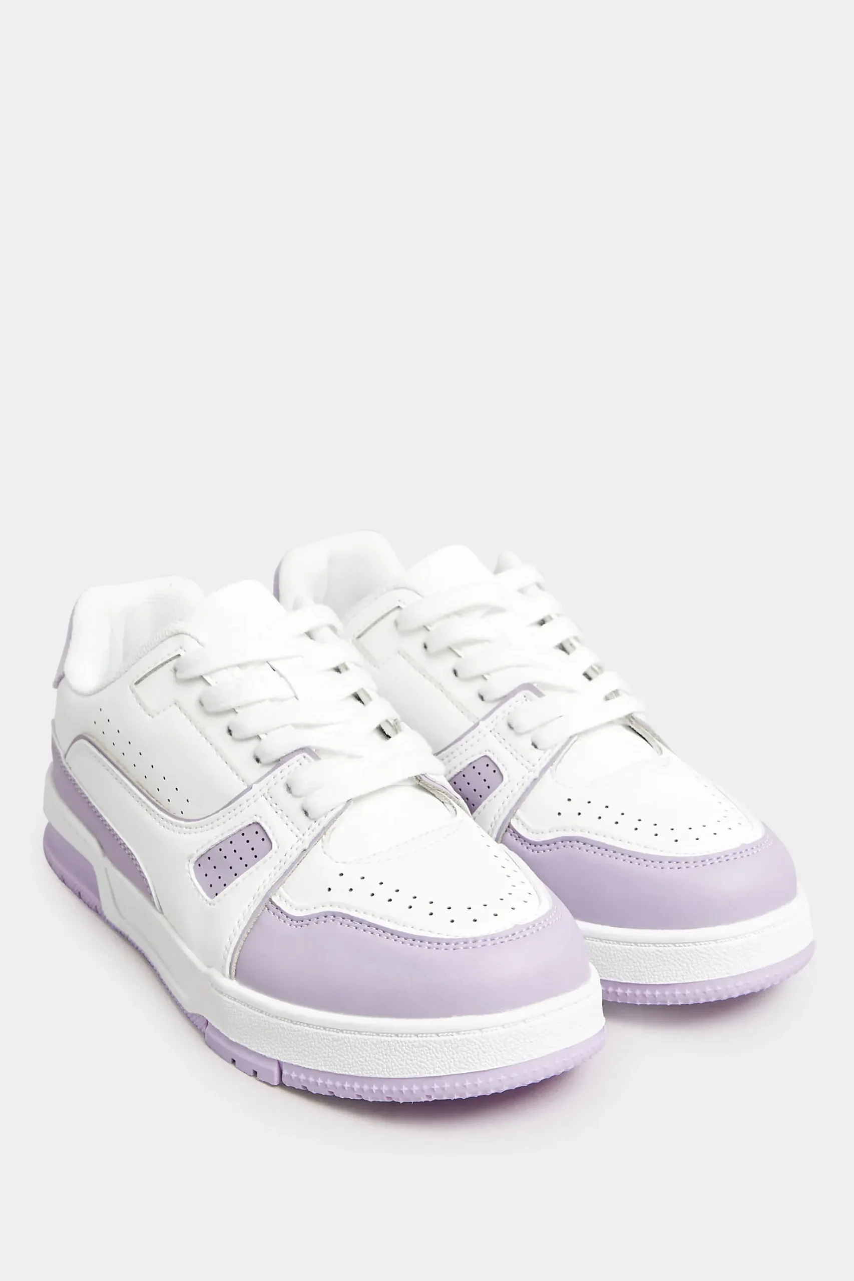 Yours Yours Lilac Purple Chunky Trainers In Extra Wide Eee Fit