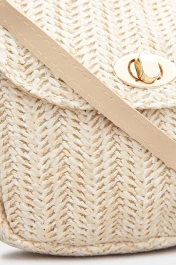 Yours Yours Natural Straw Cross Body Day Bag