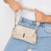 Yours Yours Nude Faux Leather Twisted Handle Shoulder Bag