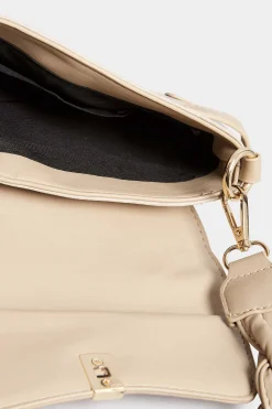Yours Yours Nude Faux Leather Twisted Handle Shoulder Bag