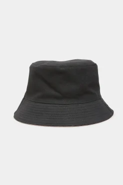 Yours Yours Pink & Black Reversible Bucket Hat