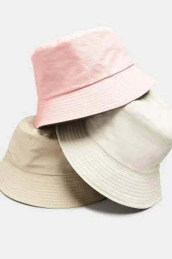 Yours Yours Pink & Black Reversible Bucket Hat