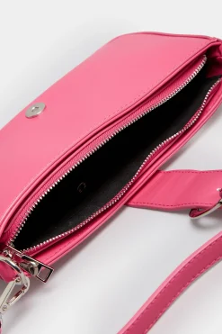 Yours Yours Pink Buckle Front Shoulder Bag