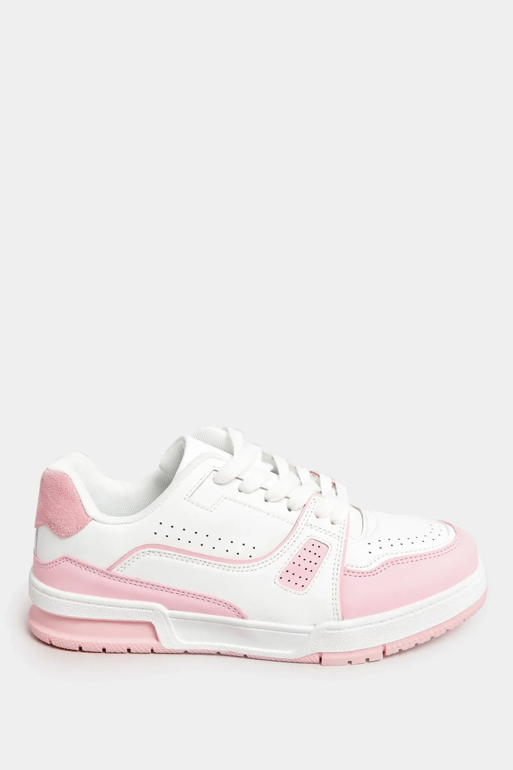 Yours Yours Pink Chunky Trainers In Extra Wide Eee Fit