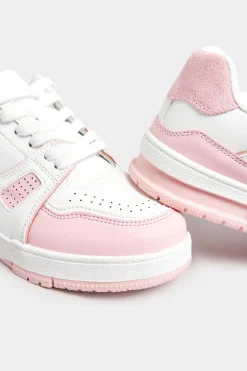 Yours Yours Pink Chunky Trainers In Extra Wide Eee Fit