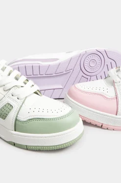 Yours Yours Pink Chunky Trainers In Extra Wide Eee Fit