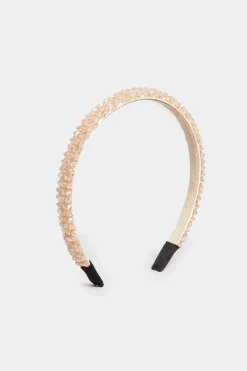 Yours Yours Pink Crystal Beaded Headband