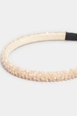 Yours Yours Pink Crystal Beaded Headband