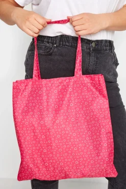 Yours Yours Pink Heart Shopper Bag