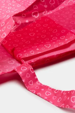 Yours Yours Pink Heart Shopper Bag