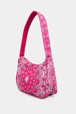 Yours Yours Pink Paisley Print Shoulder Bag