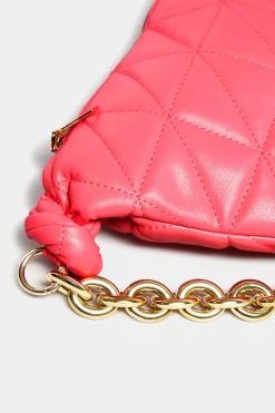 Yours Yours Pink Quilted Shoulder Bag