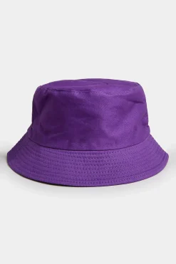 Yours Yours Purple Reversible Bucket Hat
