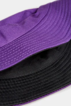 Yours Yours Purple Reversible Bucket Hat