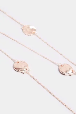 Yours Yours Rose Gold Shell Sunglasses Chain