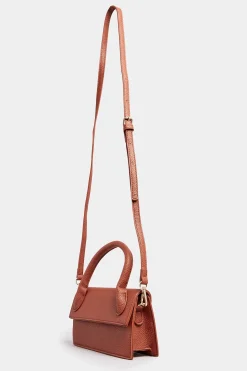 Yours Yours Rust Orange Top Handle Crossbody Bag