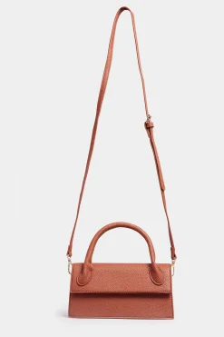 Yours Yours Rust Orange Top Handle Crossbody Bag
