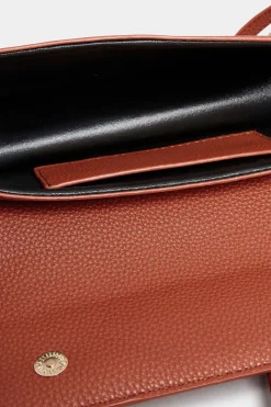 Yours Yours Rust Orange Top Handle Crossbody Bag