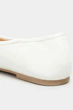 Yours Yours White Ballerina Pumps In Wide E Fit & Extra Wide Eee Fit