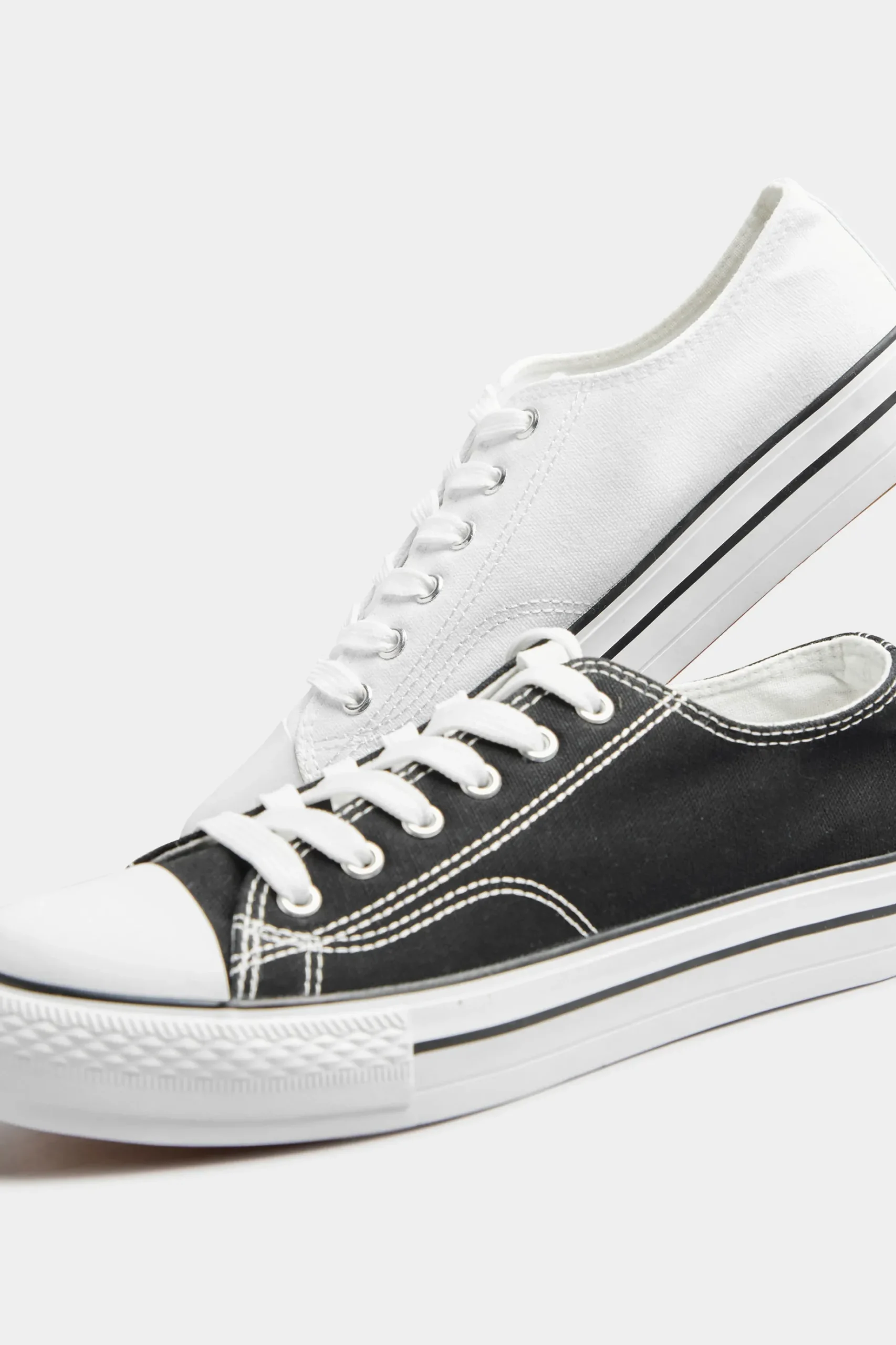 Yours Yours White Canvas Platform Trainers In Wide E Fit