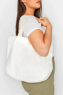 Yours Yours White Canvas Tote Bag
