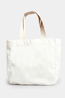 Yours Yours White Canvas Tote Bag