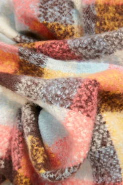 Yours Yours Yellow Check Super Soft Scarf